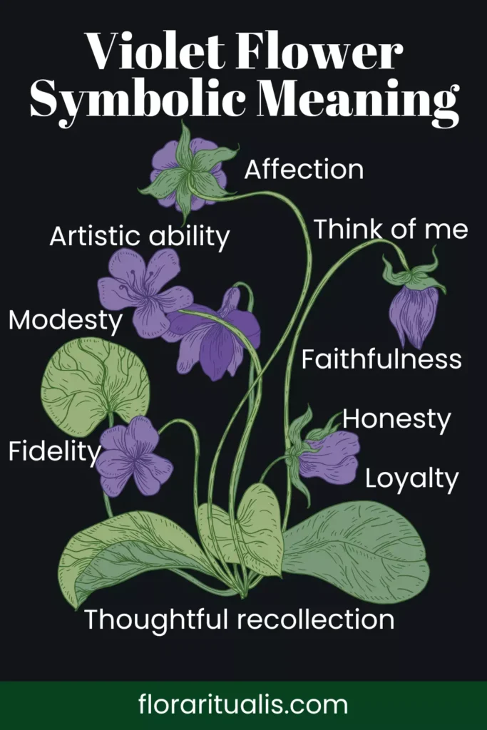 Violet flower symbolic meaning